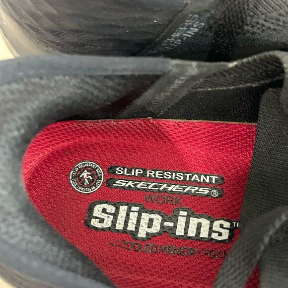 Skechers Sneakers Women's Size 6.5 Color Black Work Slip Resistant Slip-Ins - Picture 8 of 12